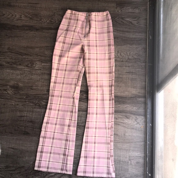 I Am Gia Pink Plaid Pants Online Deals 